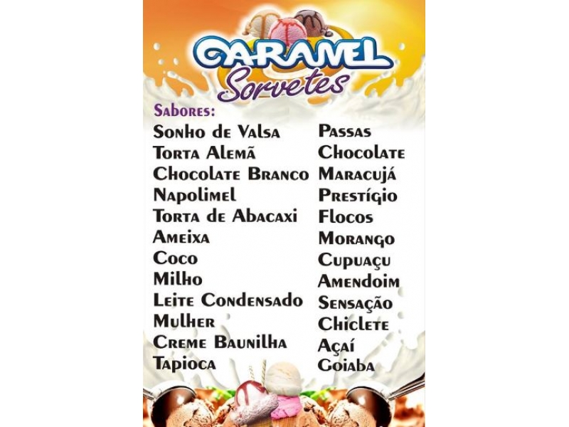 Sorveteria em Macapá. SORVETES CARAMEL