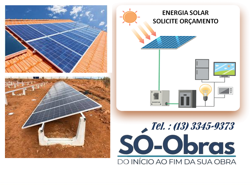 Só Obras Empreiteira Energia Solar Instalação e Manutenção