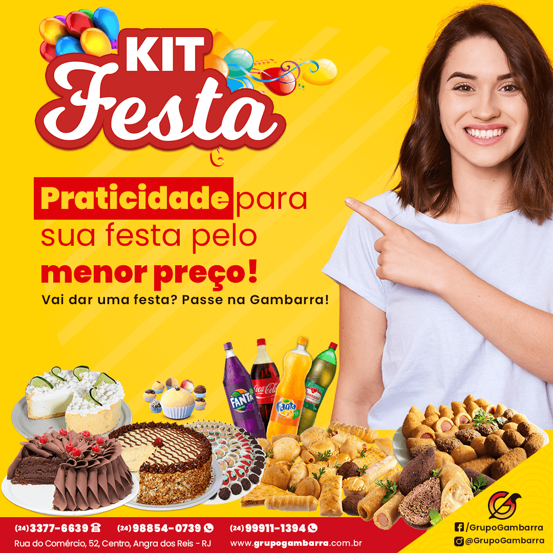 KIT PARA FESTAS EM ANGRA DOS REIS RJ