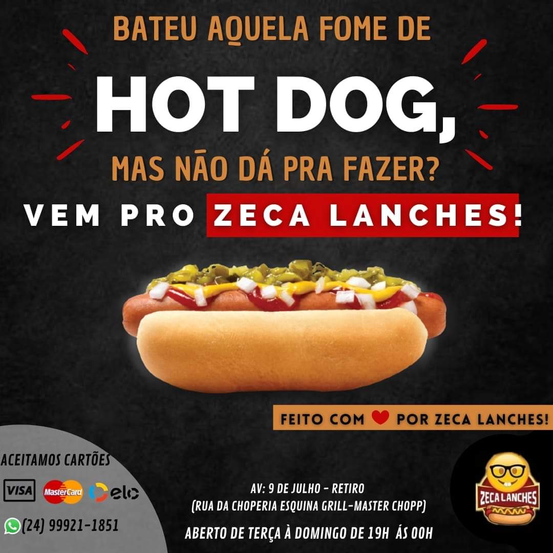DELIVERY DE HOT DOG NA VILA SANTA CECÍLIA RJ