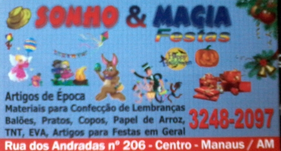 ARTIGOS DE FESTAS E DECORAÇÃO EM MANAUS - AM