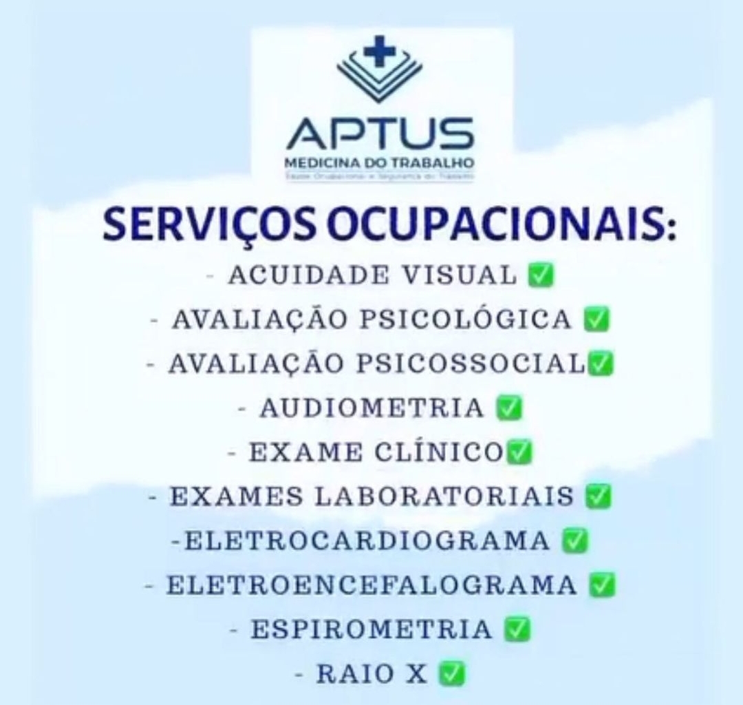Medicina do Trabalho na Zona Sul em PVH - APTUS CLÍNICA 