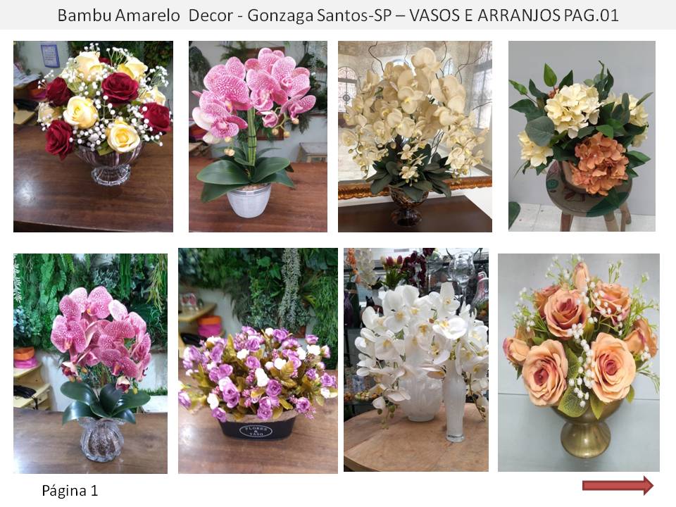 Rosas Artificiais em Santos Gonzaga Loja de Plantas Artificiais