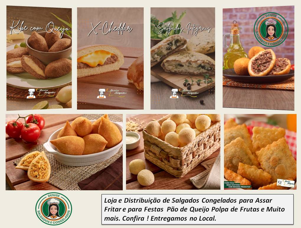Distribuidora de Salgados Congelados Peruíbe para Fritar e Assar Venda atacado e Varejo  