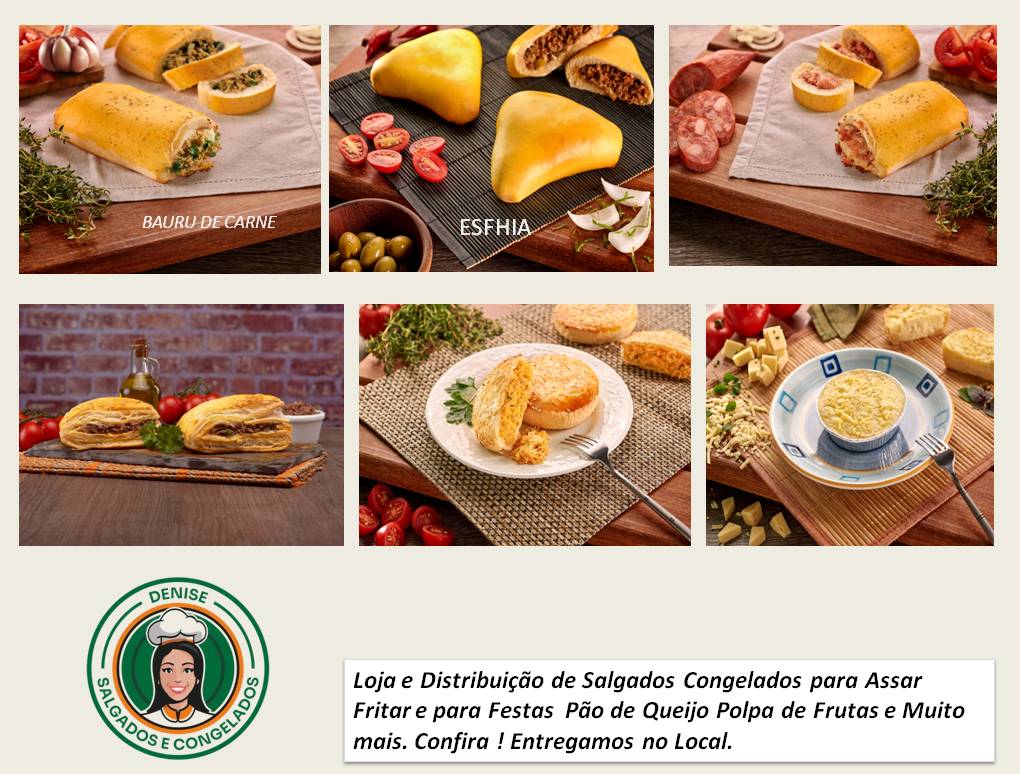 Distribuidora de Salgados Congelados Peruíbe para Fritar e Assar Venda atacado e Varejo  