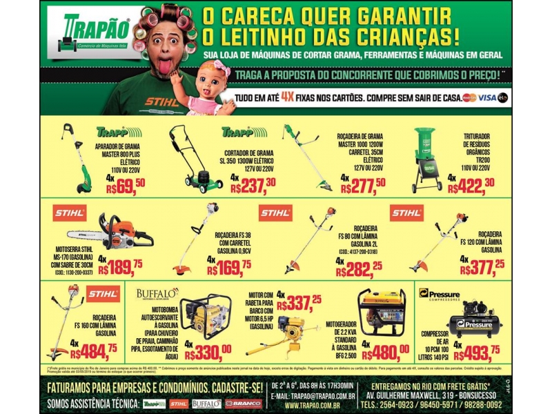 CORTADOR DE GRAMA FLUTUANTE - WhatsApp Online - RJ