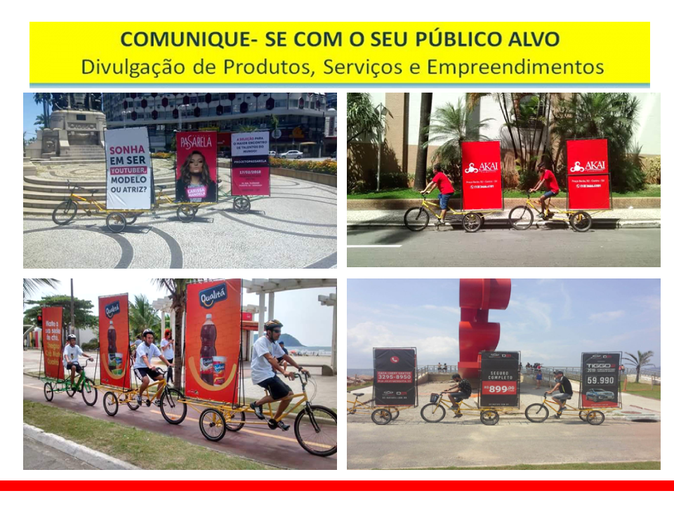 Bike Door Bike Banners Panfletagem Propaganda e Marketing em Santos e Região