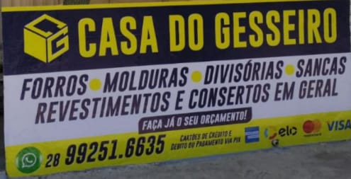 REBAIXAMENTO DE GESSO EM ITAPEMIRIM-ES