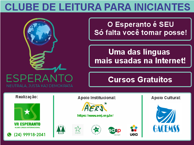 CURSOS DE ESPERANTO EM VOLTA REDONDA RJ