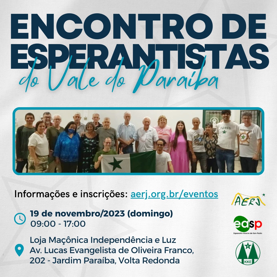 CURSOS DE ESPERANTO EM VOLTA REDONDA RJ