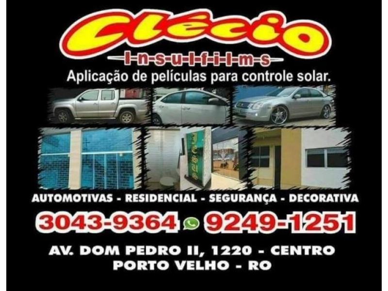 Películas de Controle Solar em Porto Velho - CLÉCIO INSULFILMS