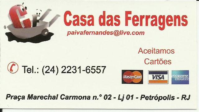 CASA DAS FERRAGENS EM PETROPOLIS RJ