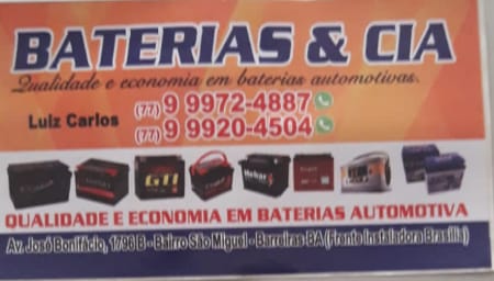 BATERIAS & CIA