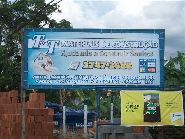MATERIAIS DE CONSTRUÇÃO EM TANGUÁ - T & T MATERIAIS DE CONSTRUÇÃO - RJ