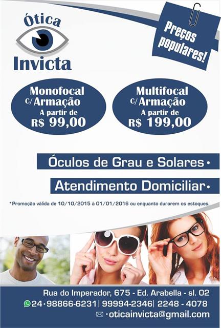 OTICA EM PETROPOLIS - OTICA INVICTA - RJ