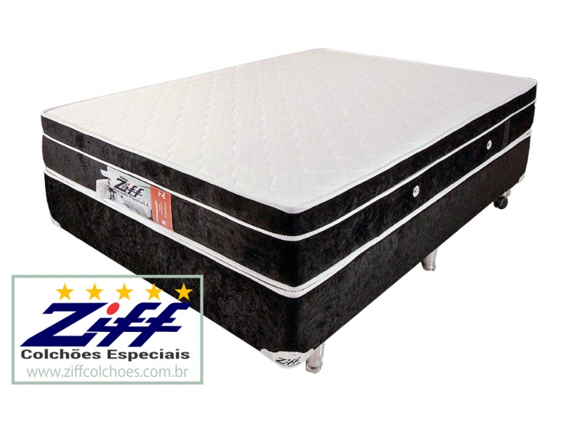 Colchões Magnéticos ZIFF, alta tecnologia para o equilíbrio  do organismo com recursos massagem vibracional, com pontos de turmalina, campo magnéticos e massageador.