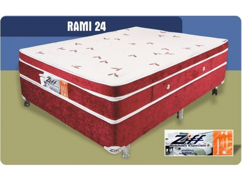 Colchões Magnéticos ZIFF, alta tecnologia para o equilíbrio  do organismo com recursos massagem vibracional, com pontos de turmalina, campo magnéticos e massageador.