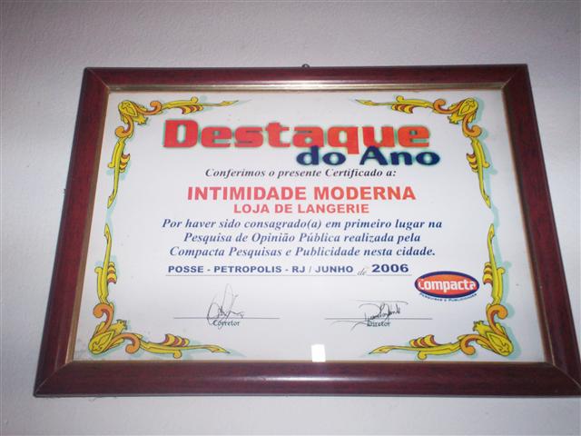 MODA EM PETRÓPOLIS - INTIMIDADE MODERNA