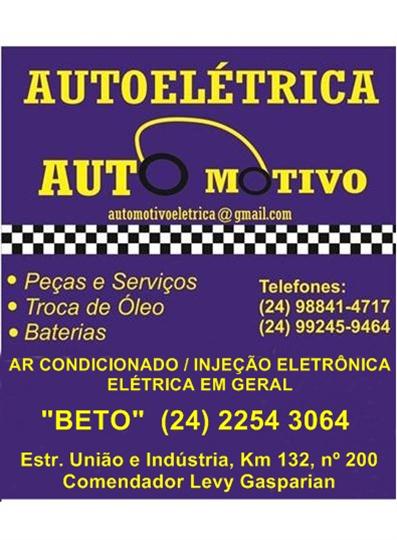 AUTO ELÉTRICA E VIDRO ELÉTRICO EM LEVY GASPARIAN