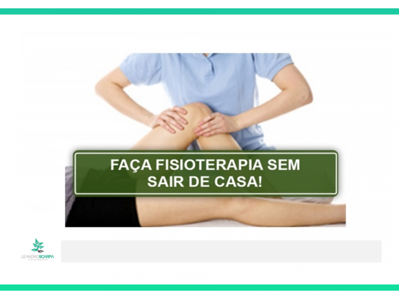 Fisioterapia em Florianópolis no Consultório ou á Domicílio Leandro Scarpa 
