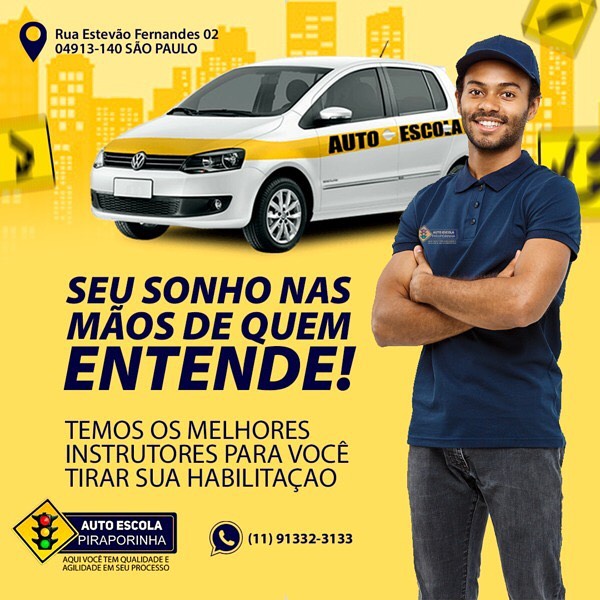 AUTO ESCOLA EM PIRAPORINHA - SP