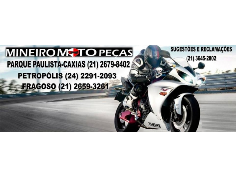 MOTO PEÇAS EM SANTA CRUZ DA SERRA - MINEIRO MOTOS - RJ 