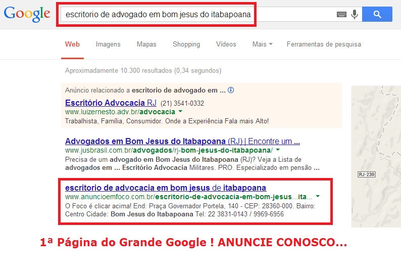 ESCRITORIO DE ADVOCACIA EM BOM JESUS DE ITABAPOANA - RJ