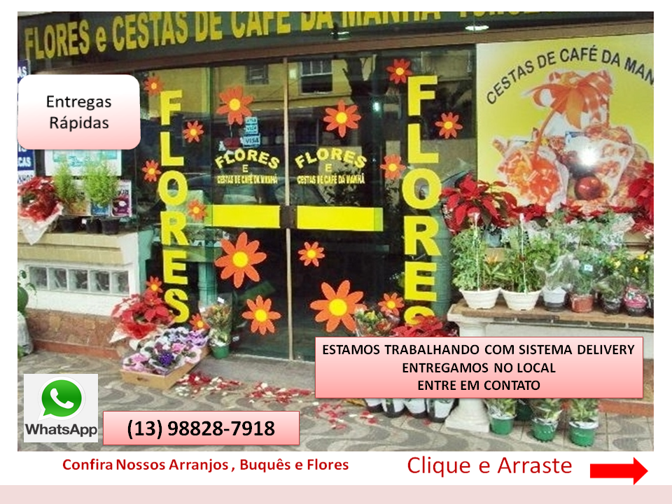 Cesta de Café da Manhã em Santos Variedades Floricultura Moça do Campo 