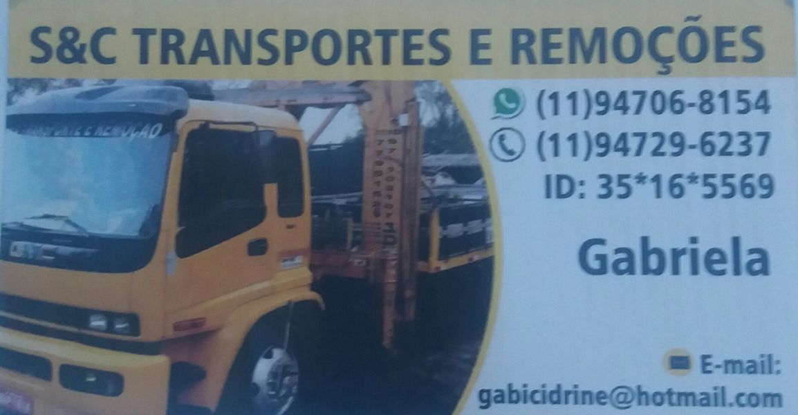 S & C TRANSPORTES E REMOÇÃO