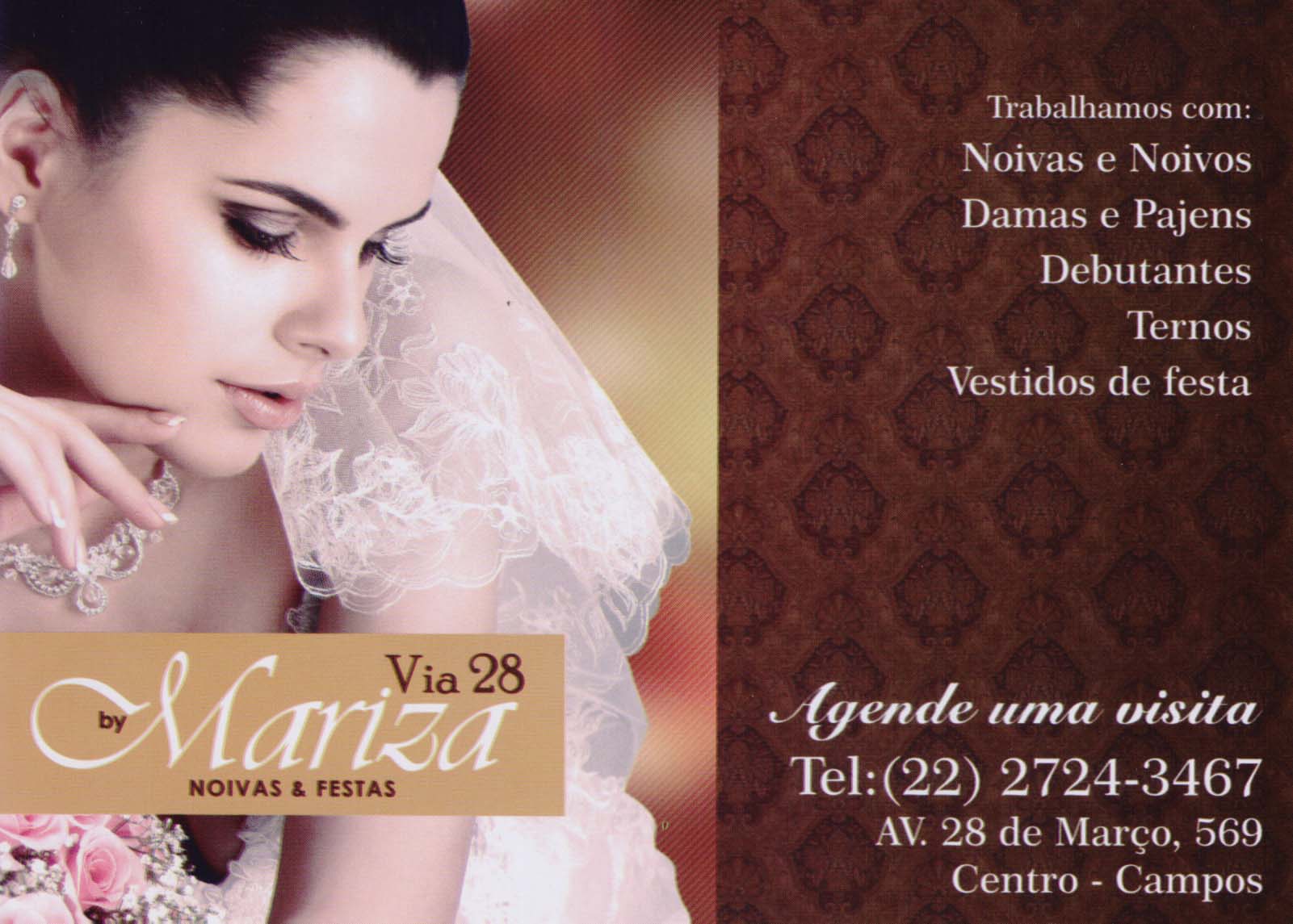 MARIZA NOIVAS VIA 28 NOIVAS E FESTAS EM CAMPOS DOS GOYTACAZES - VIA 28 NOIVAS E FESTAS