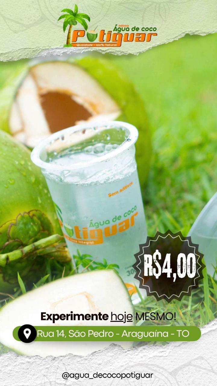 Disk água de coco em araguaína - Água de coco POTIGUAR 