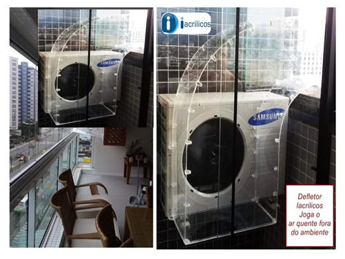 Condensadora de Ar Condicionados Ar Quente no Ambiente  Temos a Solução Confira nossos Defletores de ar quente 