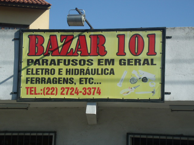 BAZAR 101 EM CAMPOS DOS GOYTACAZES - BAZAR 101