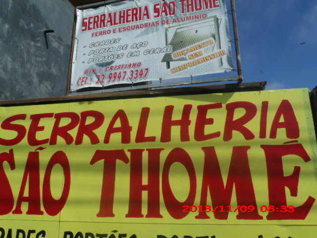 SERRALHERIA EM FAROL DE SAO THOME - SERRALHERIA SAO THOME