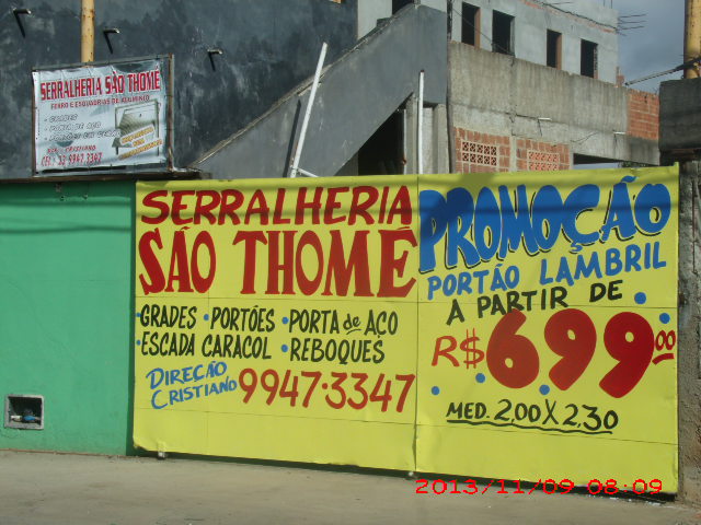 SERRALHERIA EM FAROL DE SAO THOME - SERRALHERIA SAO THOME