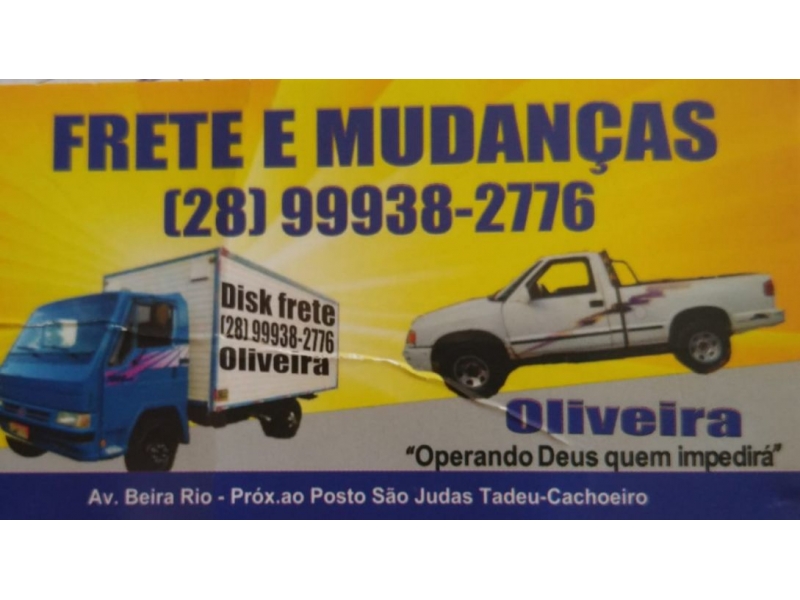 DISK FRETE  EM CACHOEIRO DE ITAPEMIRIM - FRETE OLIVEIRA - ES