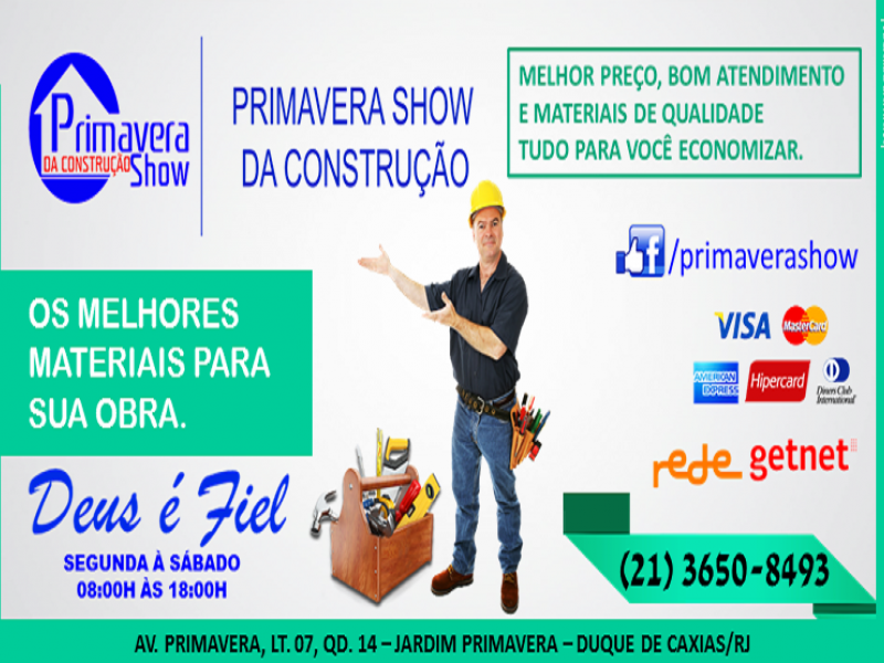 MATERIAIS DE CONSTRUÇÃO EM JARDIM PRIMAVERA DUQUE DE CAXIAS