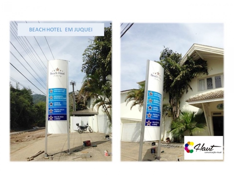 Placas Luminosos Fachadas para lojas em Camburi