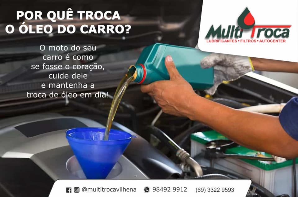 TROCA DE ÓLEO EM VILHENA - RO