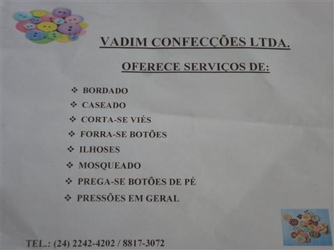 CASEADO E BORDADOS EM PETROPOLIS VADIM CONFECCOES