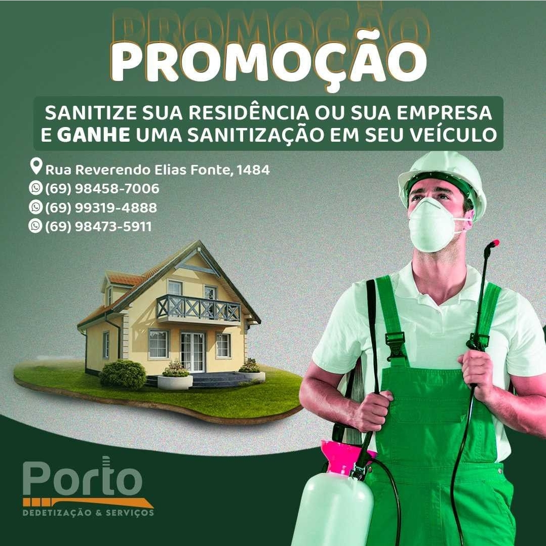 Dedetização em Porto Velho - PORTO Dedetização e Serviços 