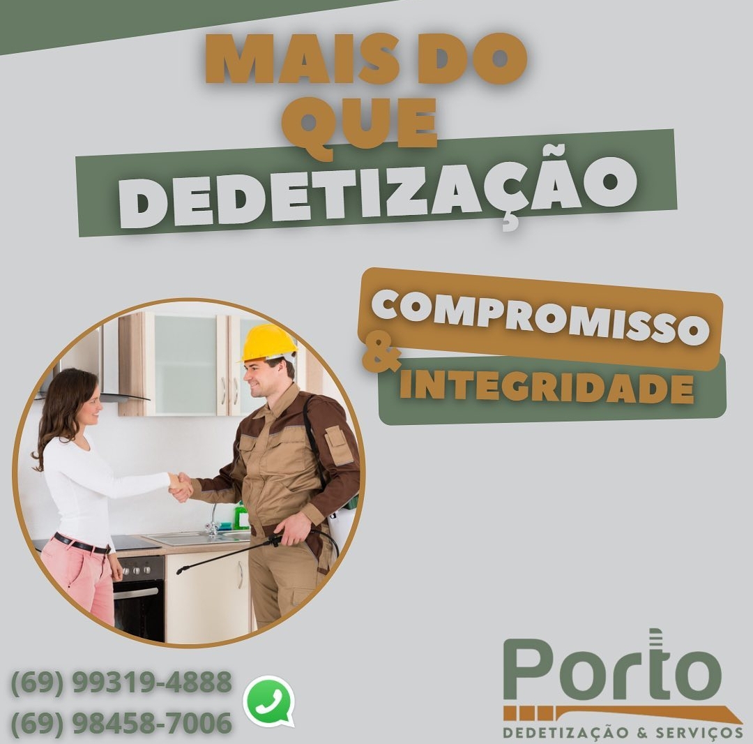 Dedetização em Porto Velho - PORTO Dedetização e Serviços 