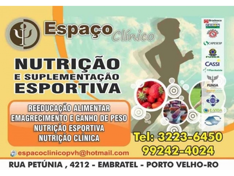 Nutrição e Suplementação Esportiva em Porto Velho - ESPAÇO CLÍNICO