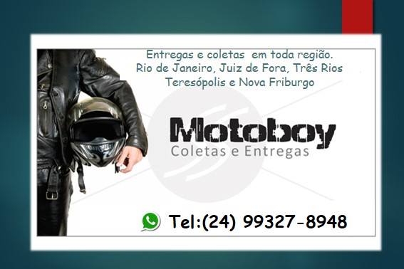 ENTREGAS RÁPIDAS MOTO BOY EM PETRÓPOLIS