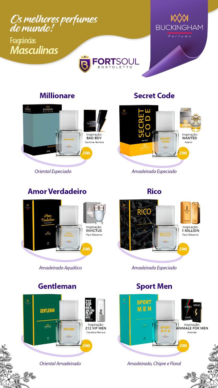 PERFUMES IMPORTADOS EM ARAGUAÍNA - FORTSOUL BORTOLETO 