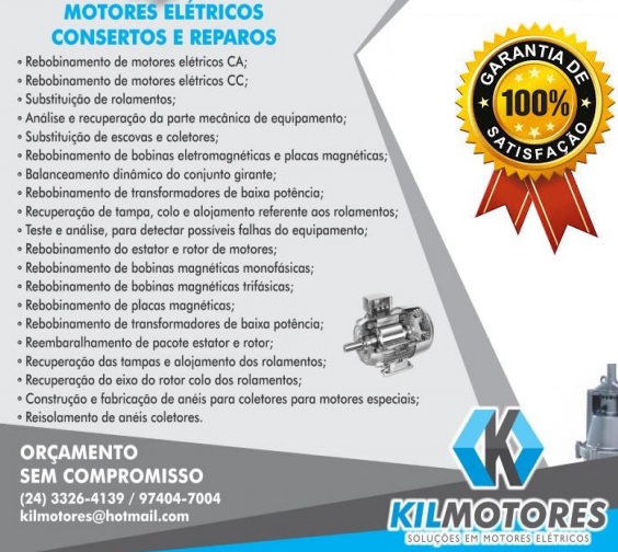 CONSERTO DE MOTORES EM BARRA MANSA - RJ