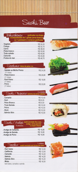 SUSHI COMIDA JAPONESA RESTAURANTE JAPONES DELIVERY JAPONES EM CAMPOS DOS GOYTACAZES - SUSHI BEER