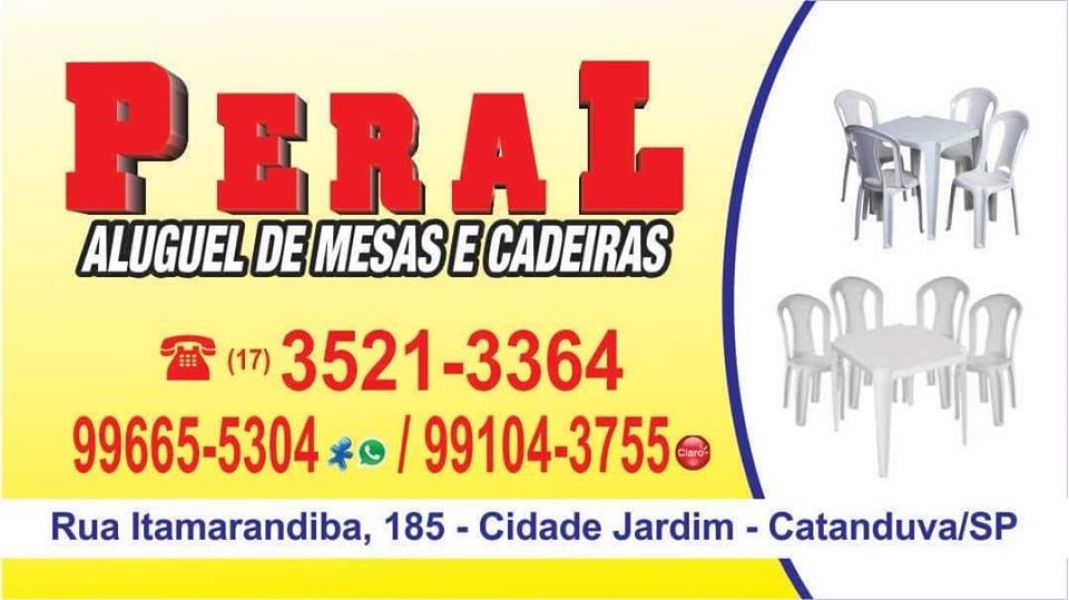 Peral Mesas e Cadeiras