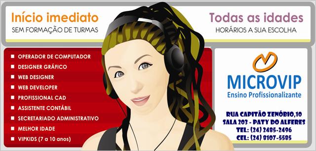 CURSOS PROFISSIONALIZANTES EM PATY DO ALFERES - MICROVIP