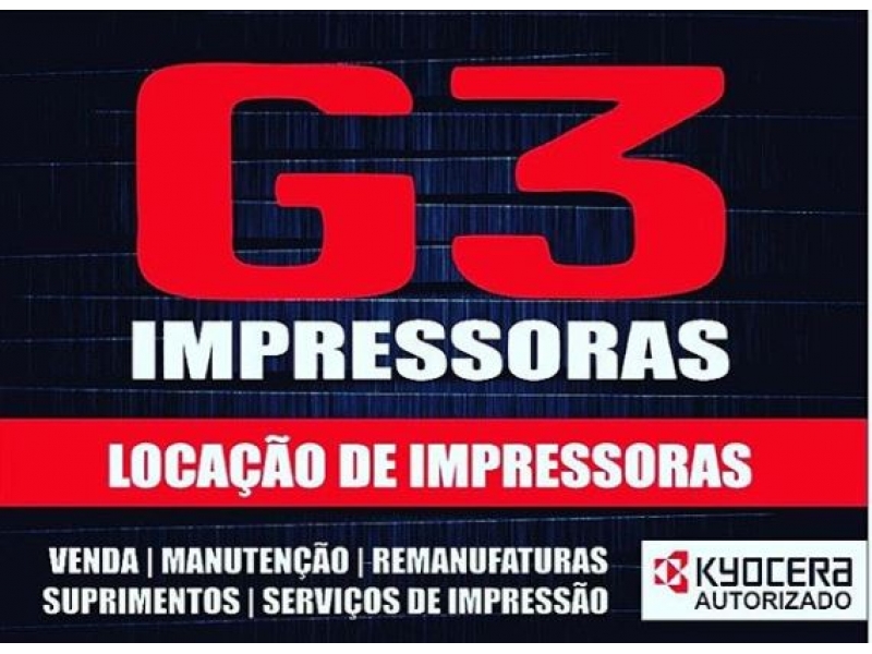 SUPRIMENTOS PARA IMPRESSORAS EM PORTO VELHO - G3 IMPRESSORAS